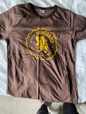 Brewery Brown Logo T-Shirt - Brown with Yellow Print